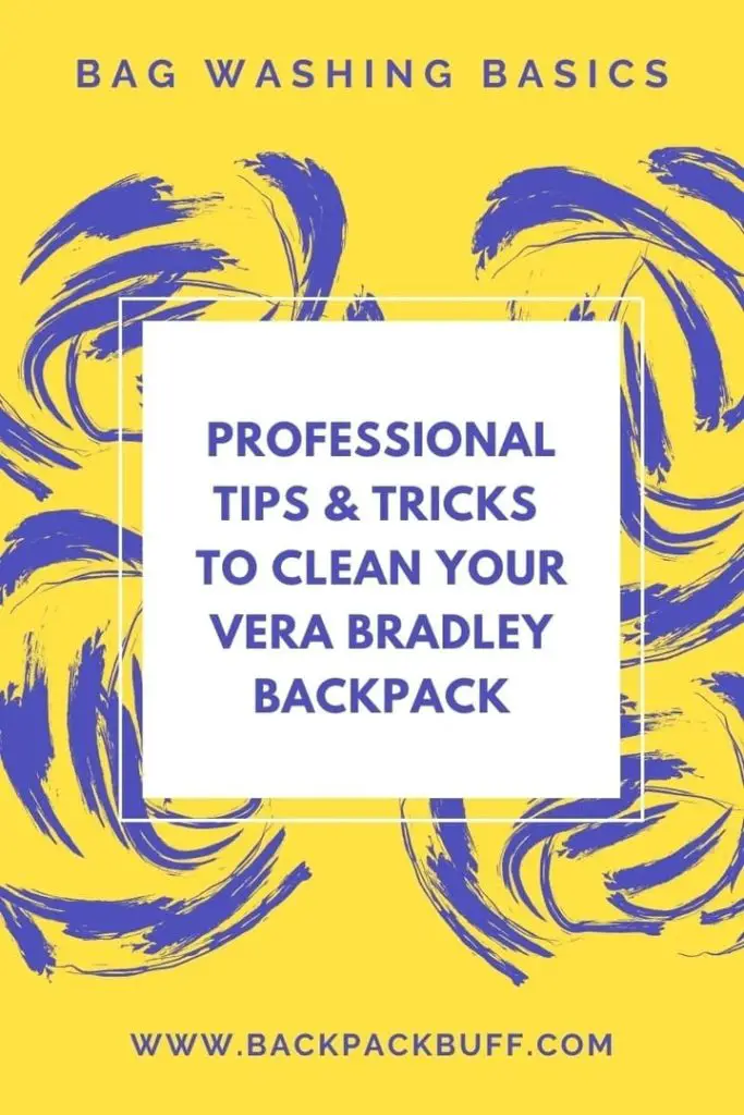 How to Wash a Vera Bradley Backpack